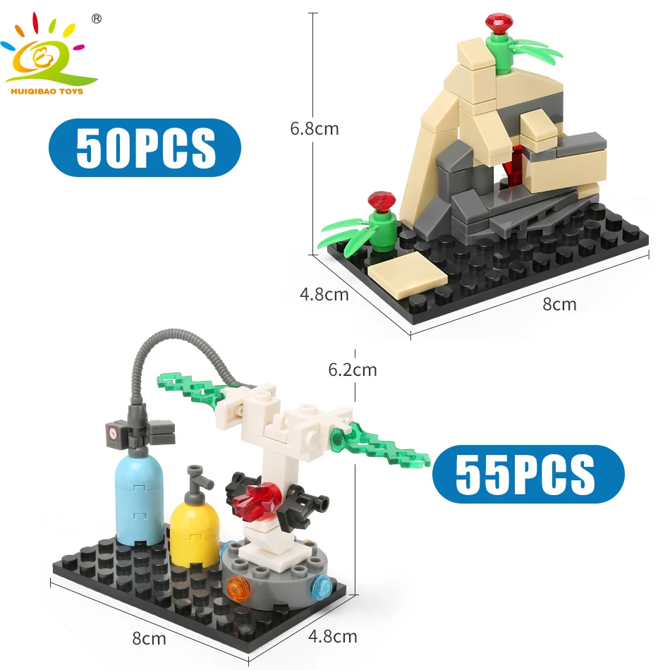Игрушки HUIQIBAO 6 шт. научно исследовательская лаборатория базовая пластина
