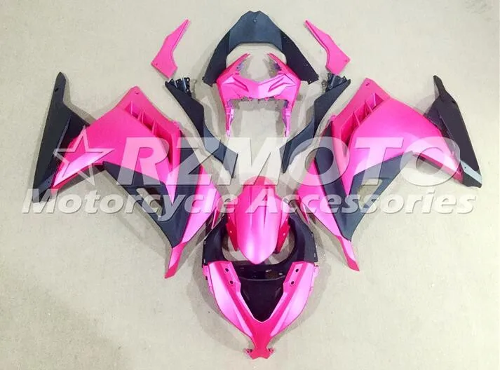 

Новый ABS мотоцикл обтекатели комплект подходит для KAWASAKI Ninja 300 2013 --- 2019 EX300 13 14 15 16 17 18 бодикон набор розовый матовый