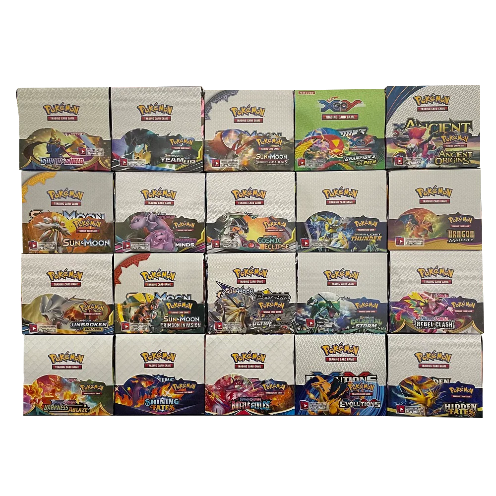 

324Pcs Pokemon Cards Booster Box TCG: Sun Moon Evolutions Game Card Collection Toy Gift