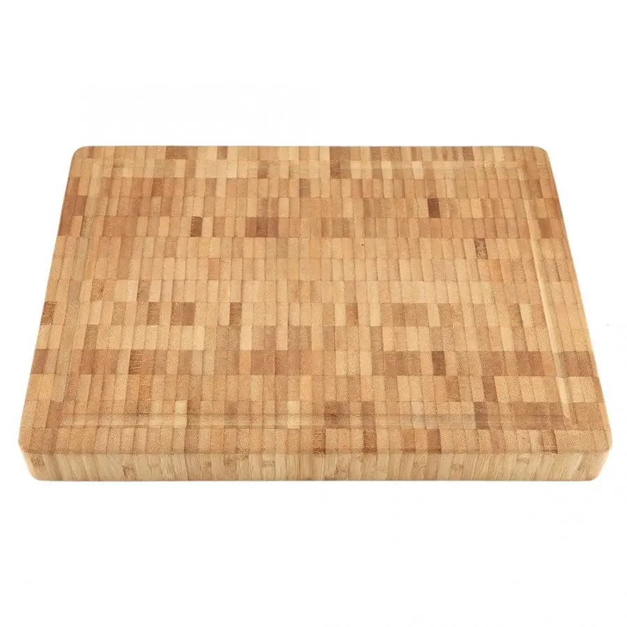 Прямоугольная большая Концевая зерно бамбуковая разделочная доска блок