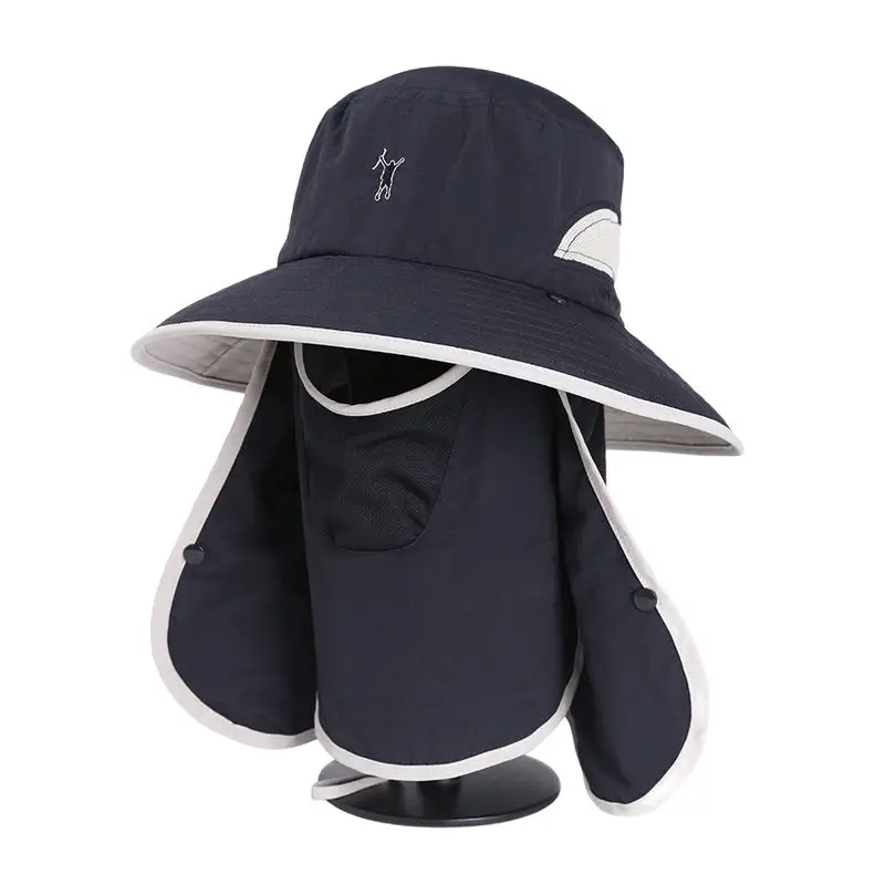 Outdoor UPF 50+ Bucket Hat Summer Men Women Fishing Hiking Breathable Hats Sun UV Protection Face Neck Mask Wide Large Brim hats |