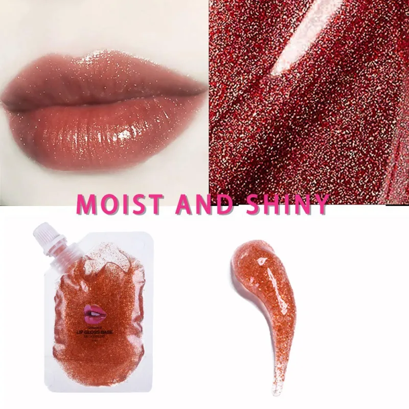 

50ML Transparent Glitter Moisturizing Lip Gloss Base (3.5oz.) DIY Material For Lip Glow Lip Maximize DIY Making Organic Lip Balm