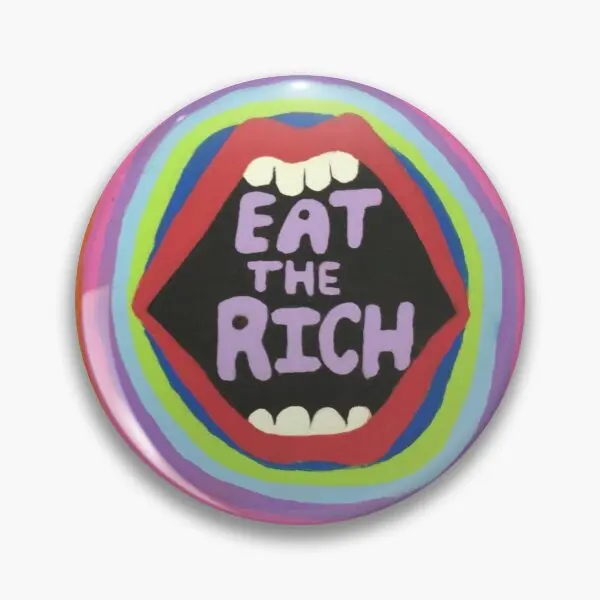 

Eat the Rich Soft Enamel Pin Clothes Badge Metal Creative Fashion Lapel Pin Cute Women Collar Brooch Decor Jewelry Hat Cartoon