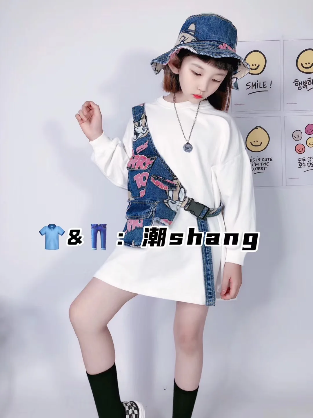 Новинка 2020 Корейская версия осенней одежды для девочек из трех предметов базовая