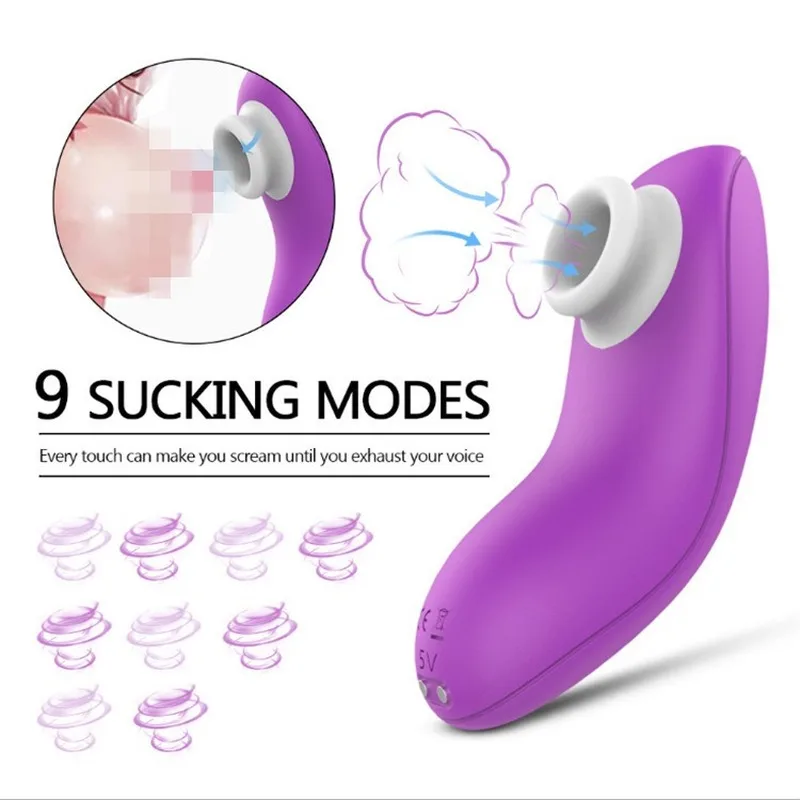 Перезаряжаемый вибратор для сосания клитора водонепроницаемый силиконовый