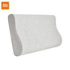 Подушка из пены с эффектом памяти Xiaomi Mijia, эргономичная изогнутая Антибактериальная подушка для защиты шеи и медленного восстановления здоровья, постельное белье