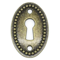 2 pcs classic metal connectors oval antique bronze keyhole shape connectors for diy jewelry making supplies accessories