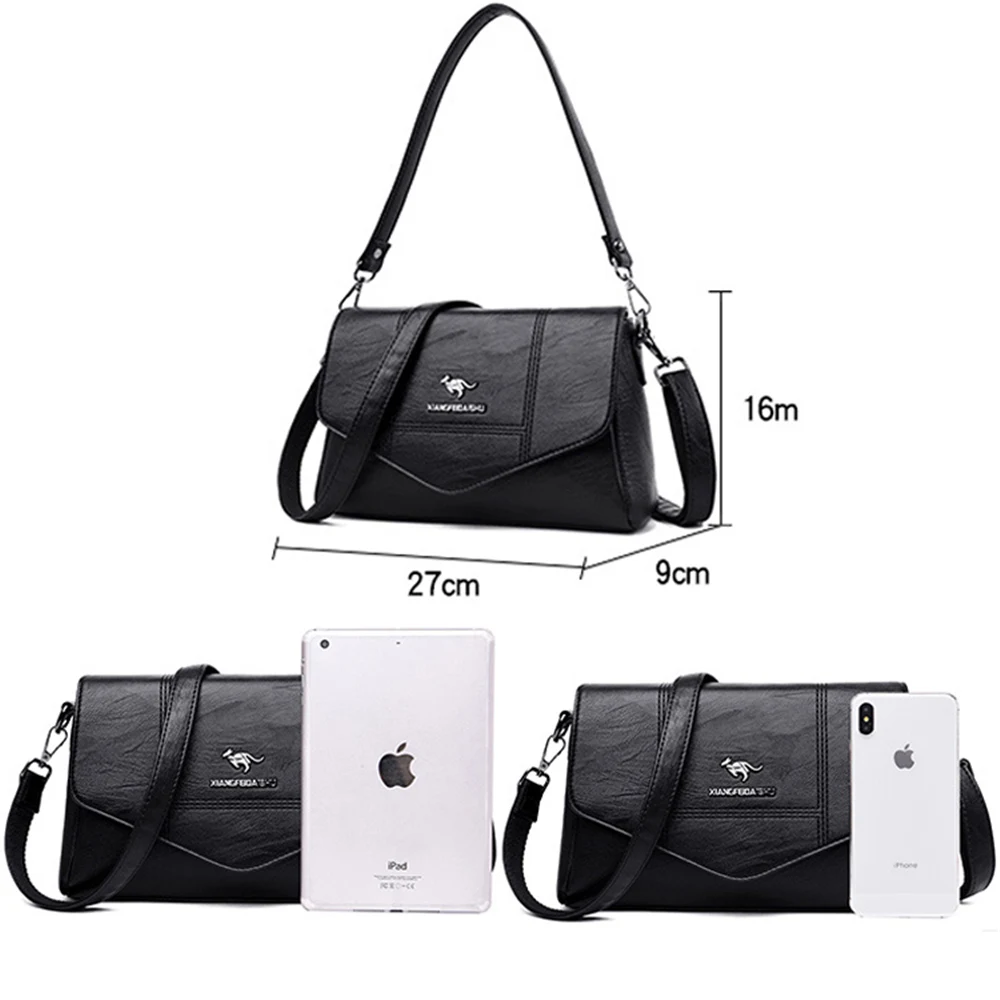 Сумка на плечо женская мессенджер из кожи Роскошный дизайнерский саквояж белый