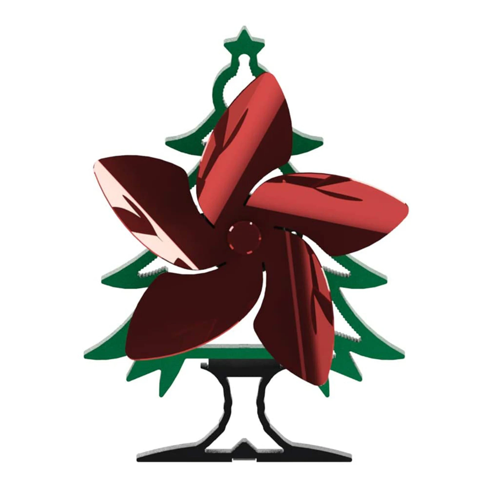 

Heat Powered Stove Fan 5 Blades Fireplace Fan for Home Wood Log Burner Fireplace Auto-circulating Warm Air Eco Friendly