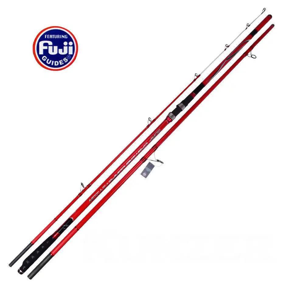 ZZ04 ZZ39 4.2m KW or CR Fuji Rings Reel Seat SurfCasting Surf Casting Rod Half Solid Tip 2.0-22mm Bait 100-300g