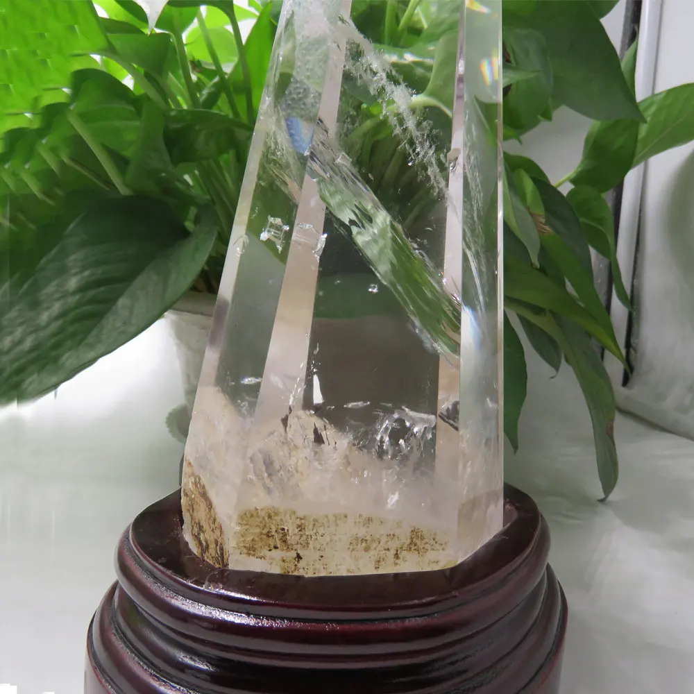 Большая 1064 г AAAA натуральная прозрачная кварцевая цельная полированная ручная