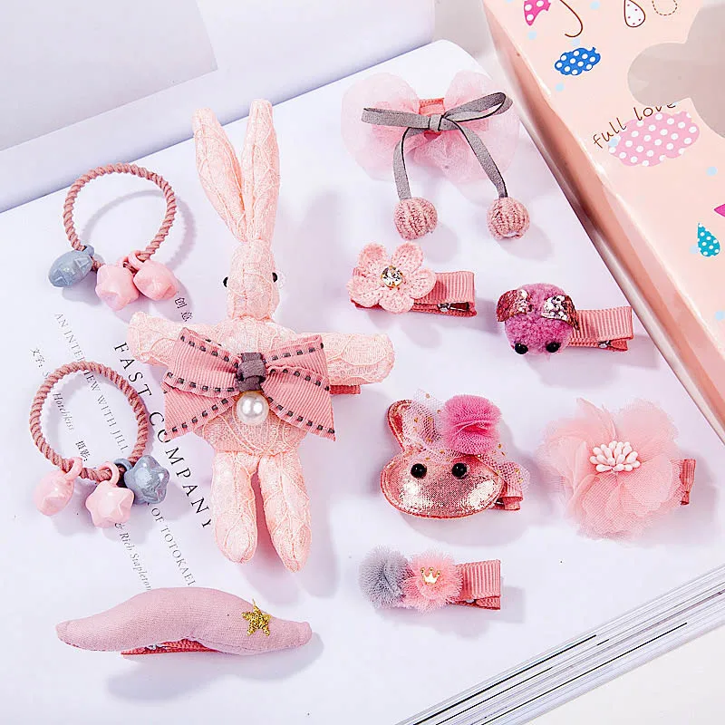 10 шт./компл. милые детские заколки для волос детская блестящая повязка на голову