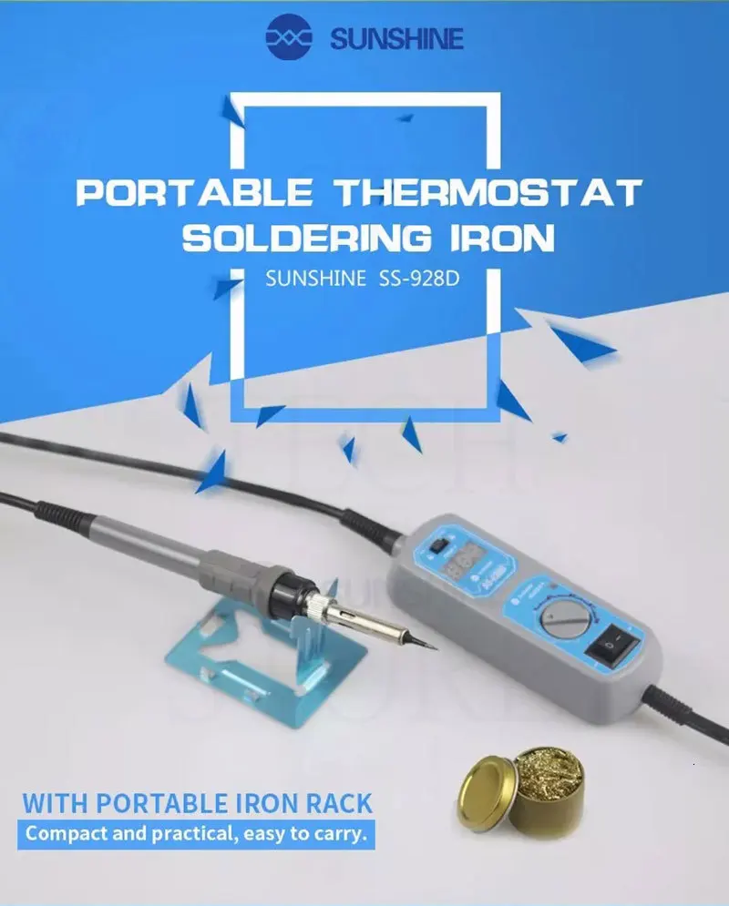 Sunshine SS-928D 65 Вт Интеллектуальный точный дисплей термостат Электрический паяльник мощность паяльник ремонт сварочный набор