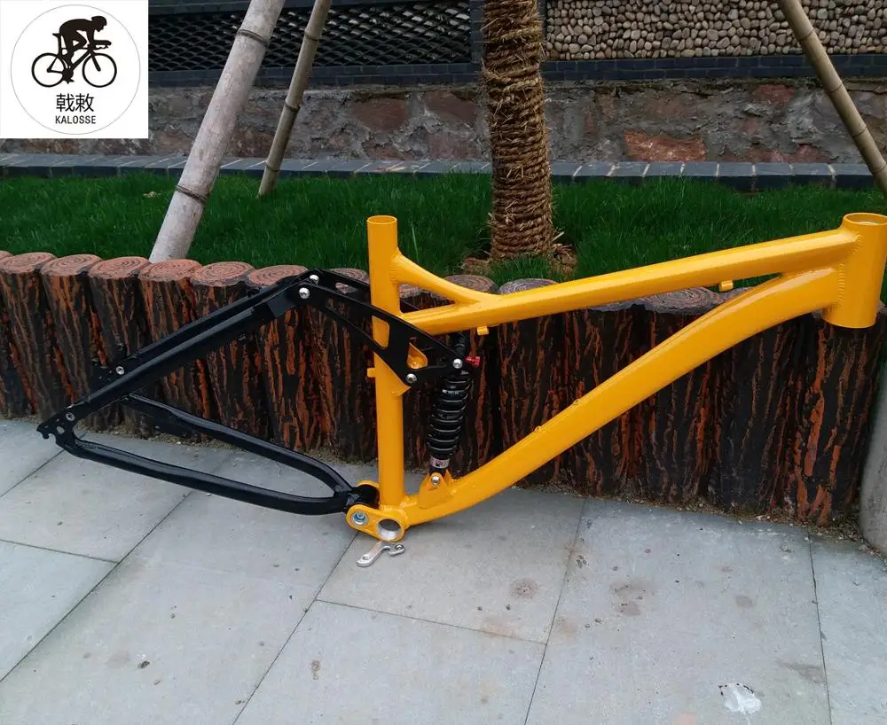 Kalosse полностью подвесная рама для горного велосипеда с мягким хвостом 26 дюймов