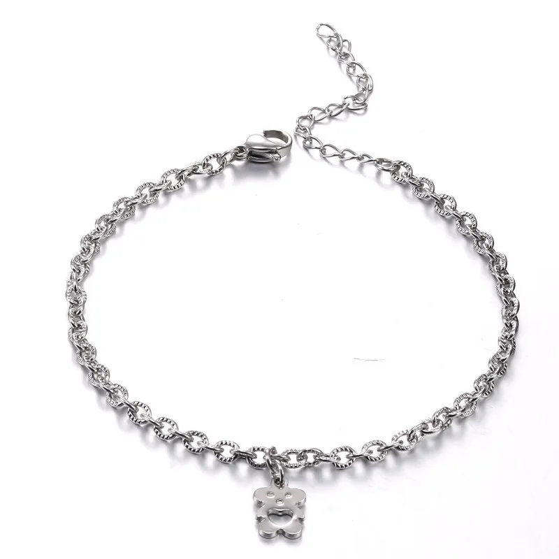 Браслет из нержавеющей стали браслет титановой с принтом крест-цепочка