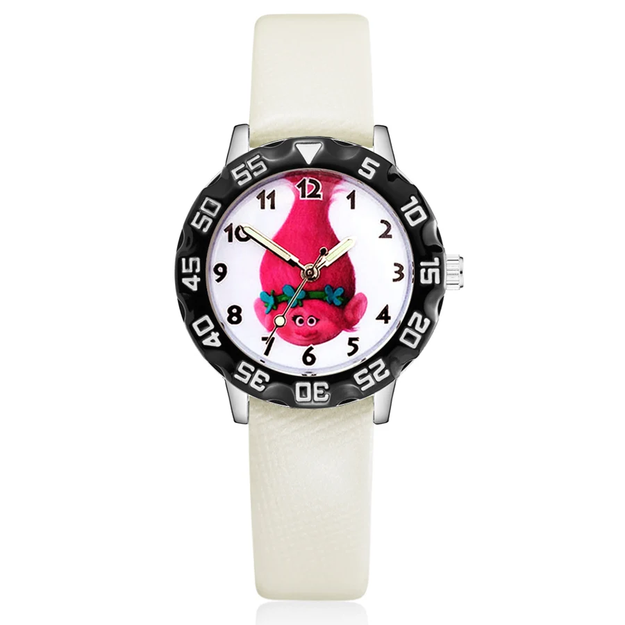 Модные Милые Симпатичные Детские кварцевые наручные часы с кожаным ремешком в