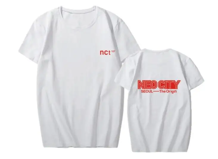 Nct 127 концерт же neo город печатная Круглая горловина с коротким рукавом Футболка