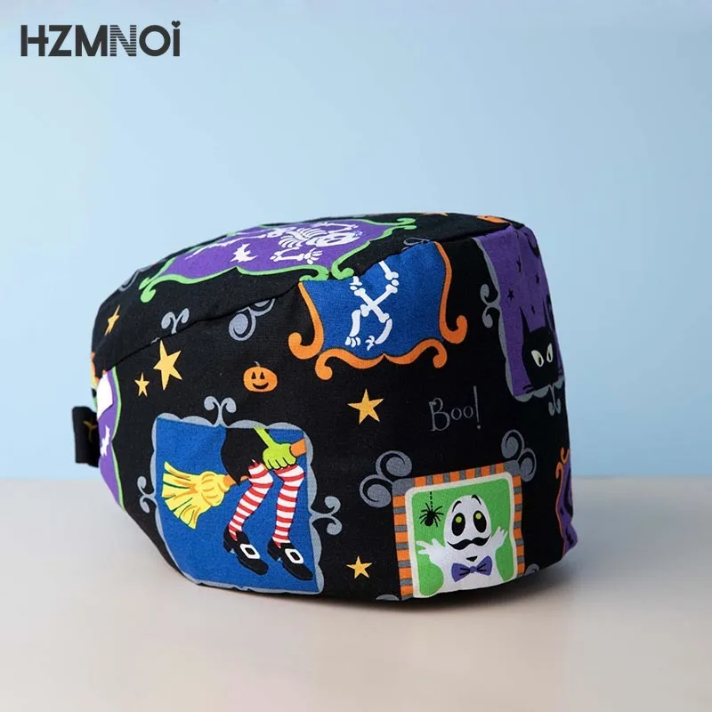 

Multicolor Printing Female Nurse Cap Surgeon Surgical Cap Dental Surgical Cap Beauty Salon Chef Dustproof Scrub Cap