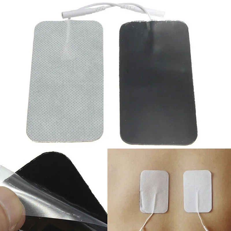 

1Pair Electrode Pads For EMS Tens Machine Massager Long-Life Head Electrode Lead Wires/Cable Braces Supports
