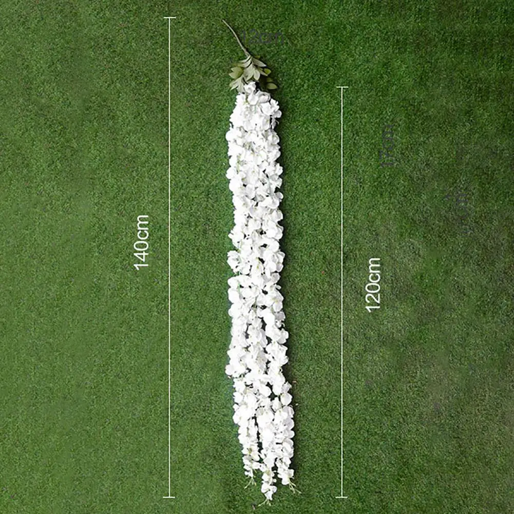 

1Pc Artificial Plant Wall Hanging Flower Vines Wedding Party Garden Home Decor Artificial Plants Flower