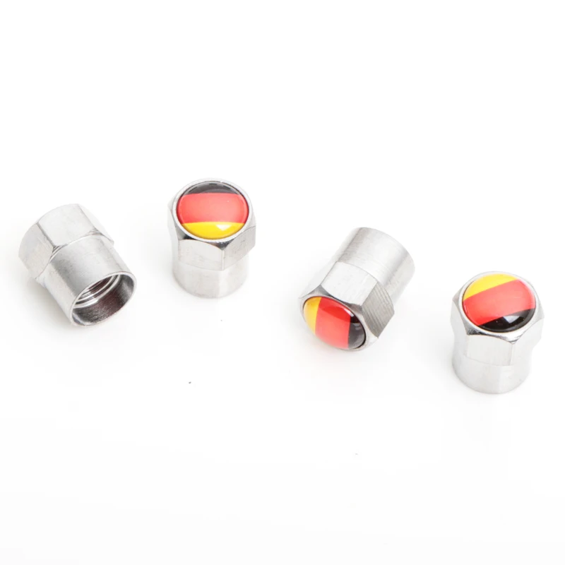 Автомобильный Стайлинг эмблема национального флага колпачки для клапанов