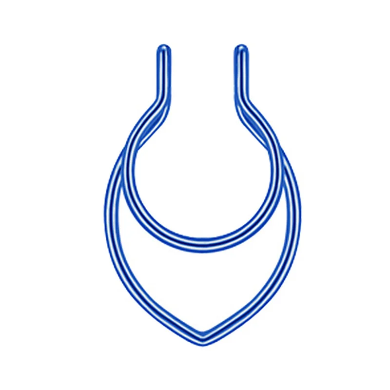 

1PCS Women Fake Nose Piercing Fake Nose Ring Hoop Septum Rings Surgical Steel Colorful Fake Piercing Piercings Jewelry For Men