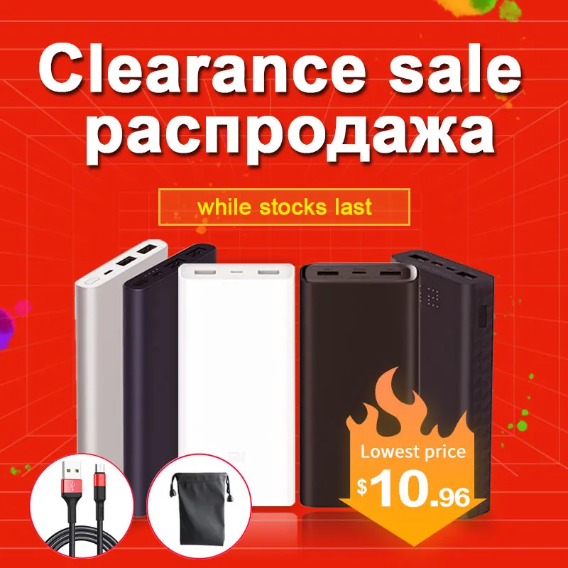 Xiaomi power bank ZMI 20000mah 2C 10000mah 2i quick charge battery 3 pro Dual USB для ноутбуков и смартфонов| |