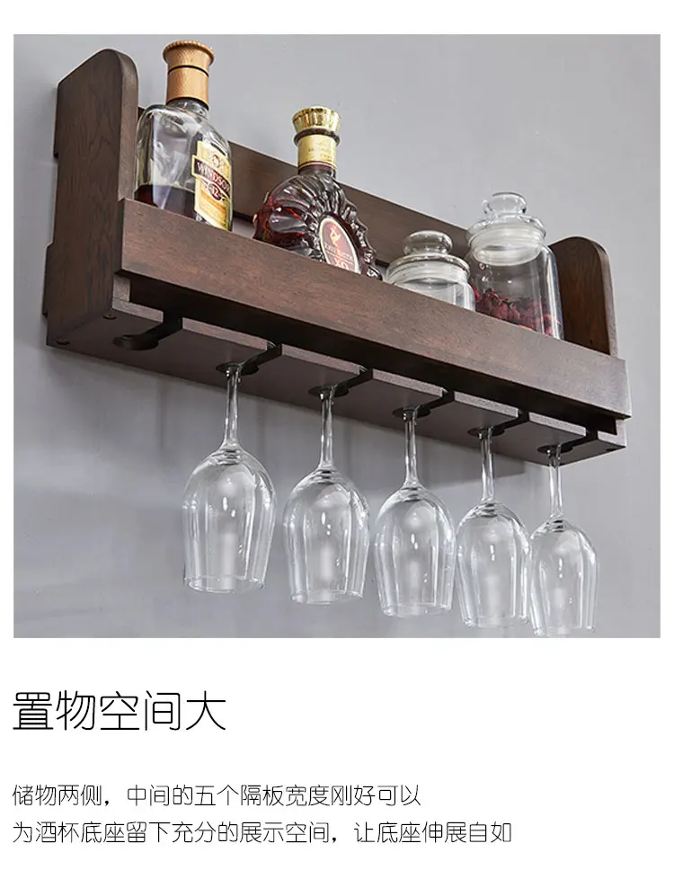 

Log wine lac hanging on the wall decoration wine rack room wine rack home creative bottle
