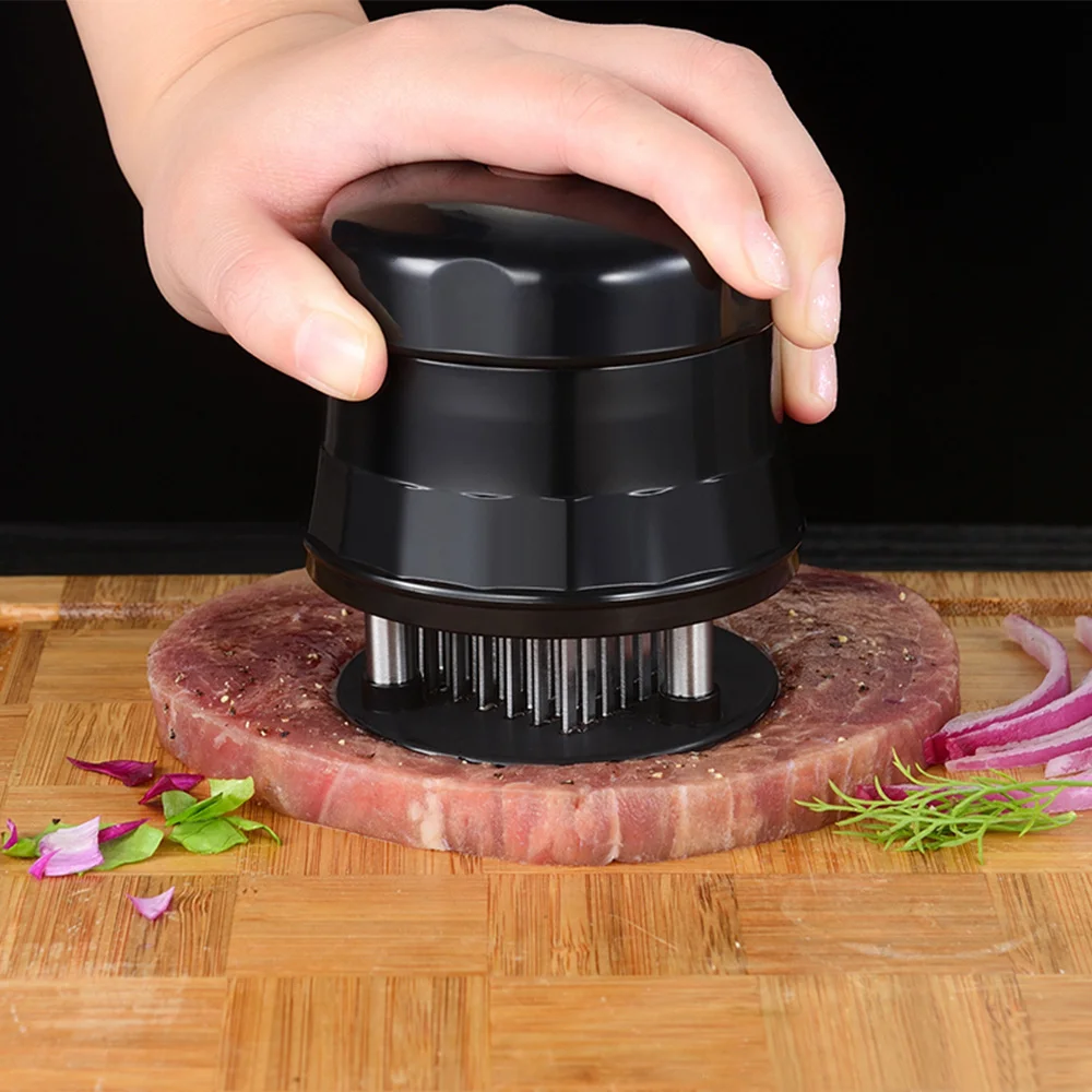 

Professional Meat Tenderizer Needle With 56 Stainless Steel Blades Kitchen Cooking Tools Tender Meat Hammer For Beef Steak