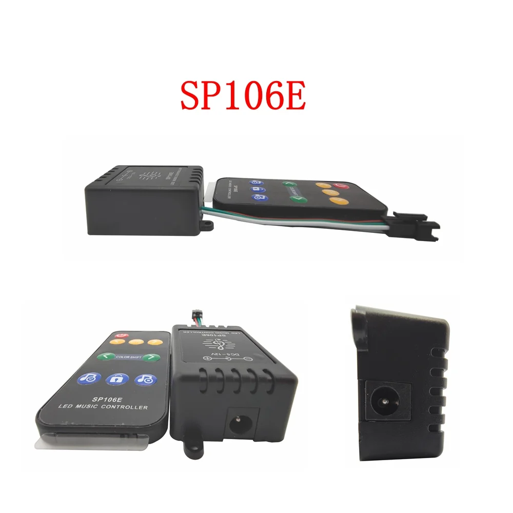 DC5 12V SP106E музыкальный контроллер светодиодной ленты с 9 кнопок пульта