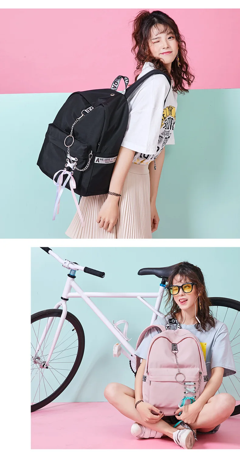 Fashion Girl Schoolbag Students Pink Laptop Backpack School Bags For Teenage Girls Women Backpacks Mochila infantil Escolar