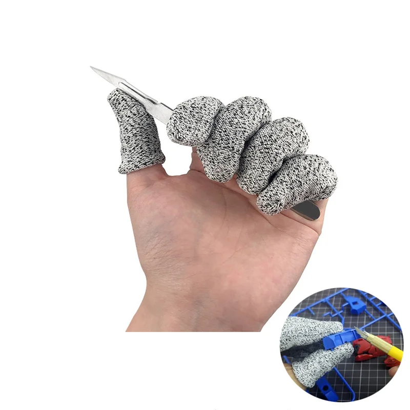 

5PCS Military Production Anti-Penknife Cutting Glove Protective Cover Finger Model Tool