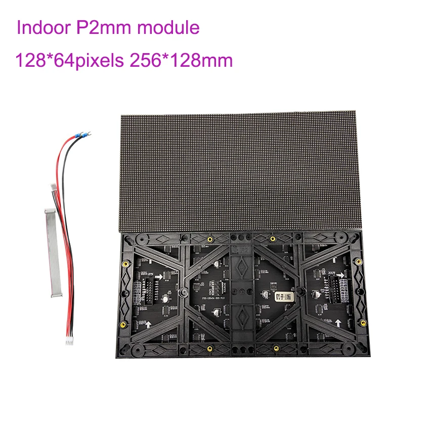 

P2 128*64 pixels SMD1515 LED Module 256*128mm 1/32 Scan Indoor RGB Full Color Modules For LED Display Screen Led Video Wall