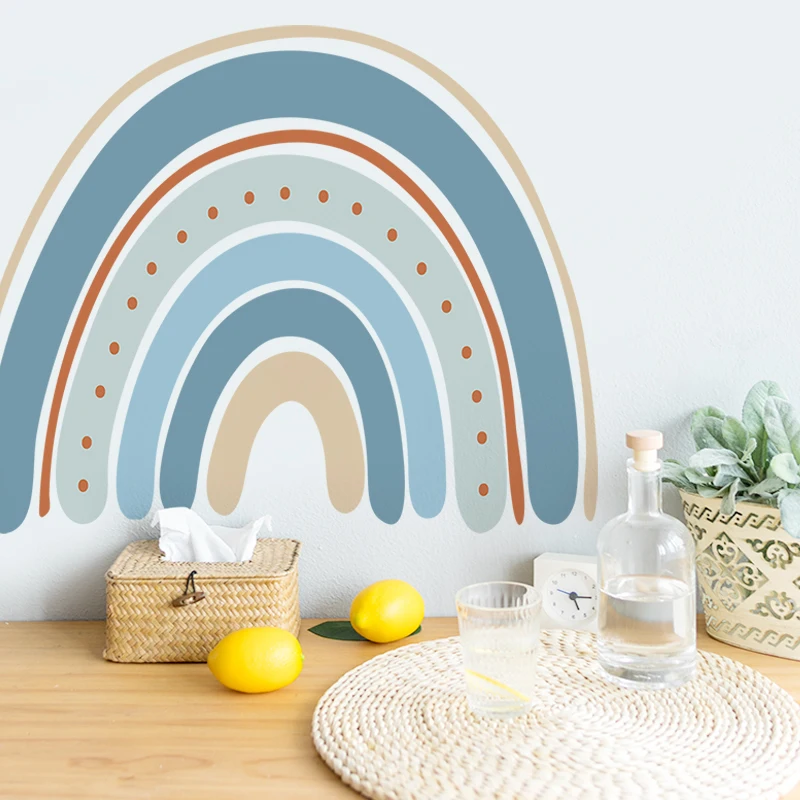 

Rainbow Decor Self-adhesive Wall Stickers Baby Girl Room Children's Bedside Room Shooting Layout Decorative Wall Stickers
