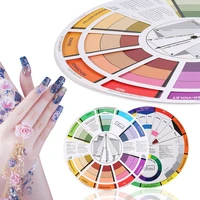 tattoo pigment eyebrow ruler professional wheel card paper supplies tattoo color mix guide round central circle rotate eyebrow
