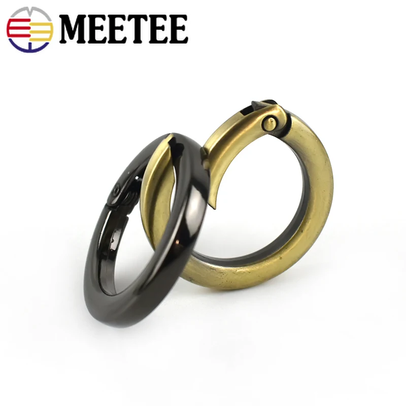 5Pcs ID16-50mm Metal Flat Spring O Ring Buckles for Bag Strap Keychain Snap Coil Clasp Connector Hook DIY Accessories | Дом и сад