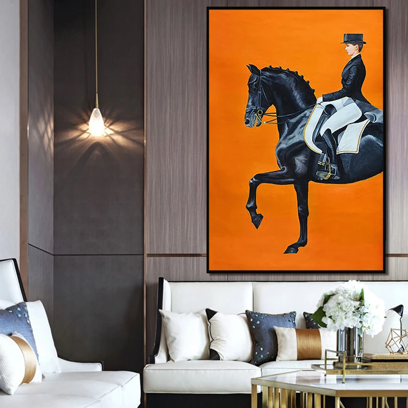 Краска собственного приготовления с цифровой картинкой королевская лошадь