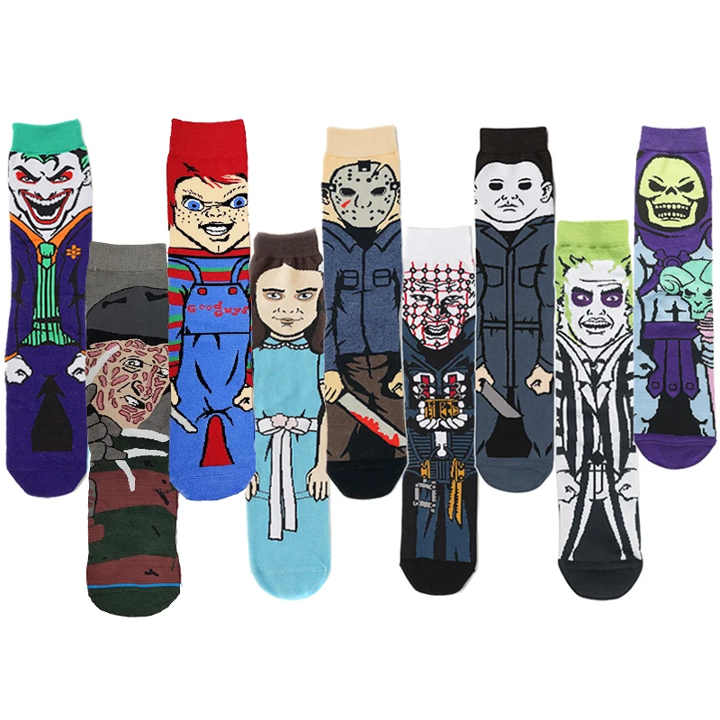 

Классические осенне-зимние носки, унисекс, хлопковые носки в стиле хип-хоп, по мотивам фильма, P5985, носки забавная Новинка