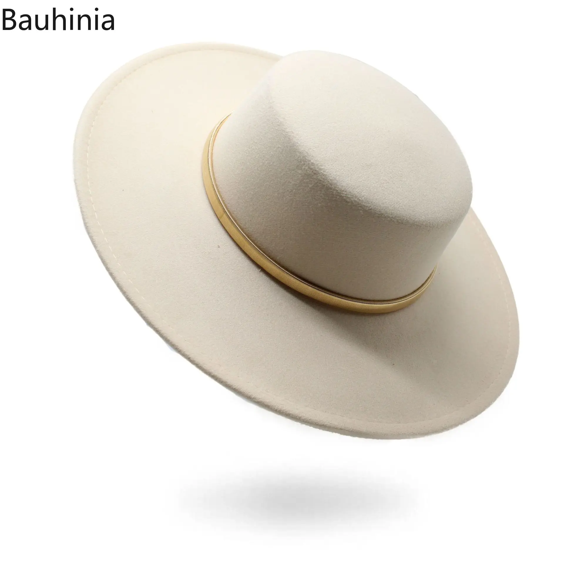 Шляпа Bauhinia большая широкополая плоская 10 см для церкви Дерби однотонная