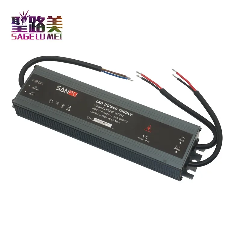 Сверхтонкий водонепроницаемый светодиодный блок питания для наружного