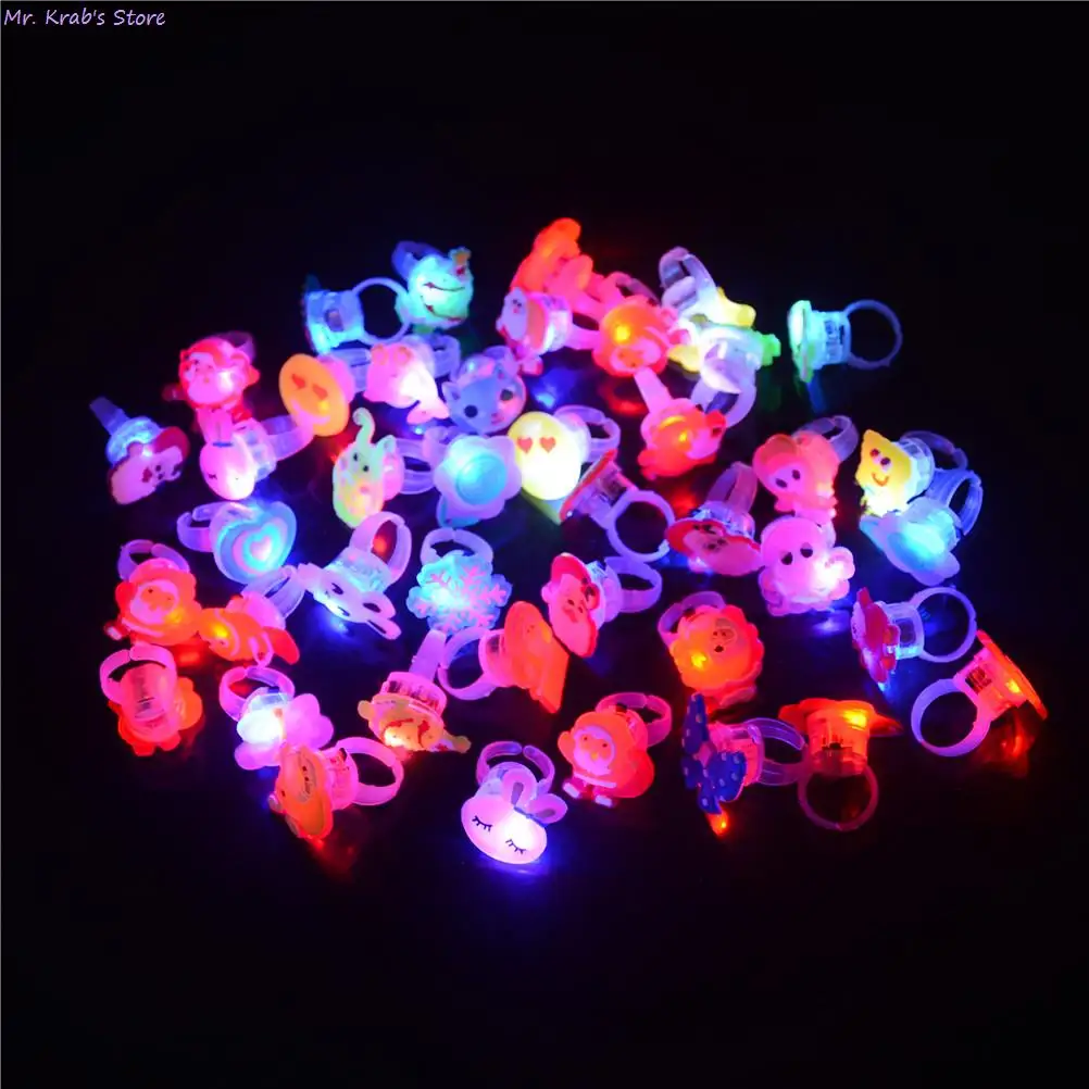 Светящиеся кольца 10 шт. забавные игрушки праздничные подарки для детей