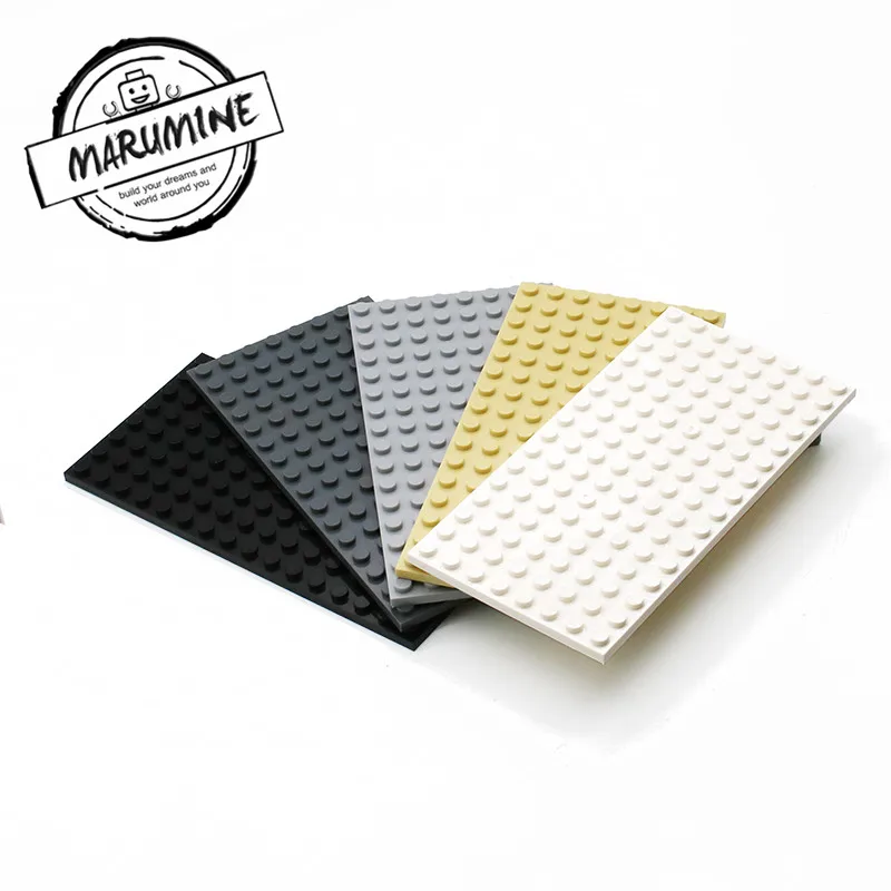 MARUMINE 8x16 в горошек базовая пластина частицы строительные блоки 92438 кирпичи набор DIY классические обучающие игрушки для мальчиков и девочек
