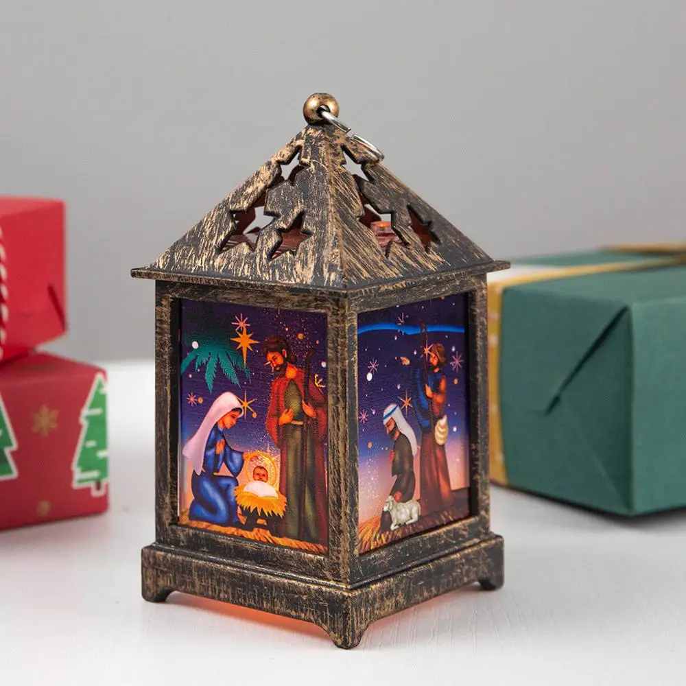1 шт. рождественские украшения для дома светящийся Рождественский домик