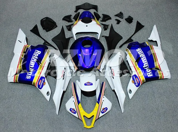 

New ABS Motorcycle whole Fairings kit Fit For Honda CBR600RR F5 2009 2010 2011 2012 09 10 11 12 Custom blue white