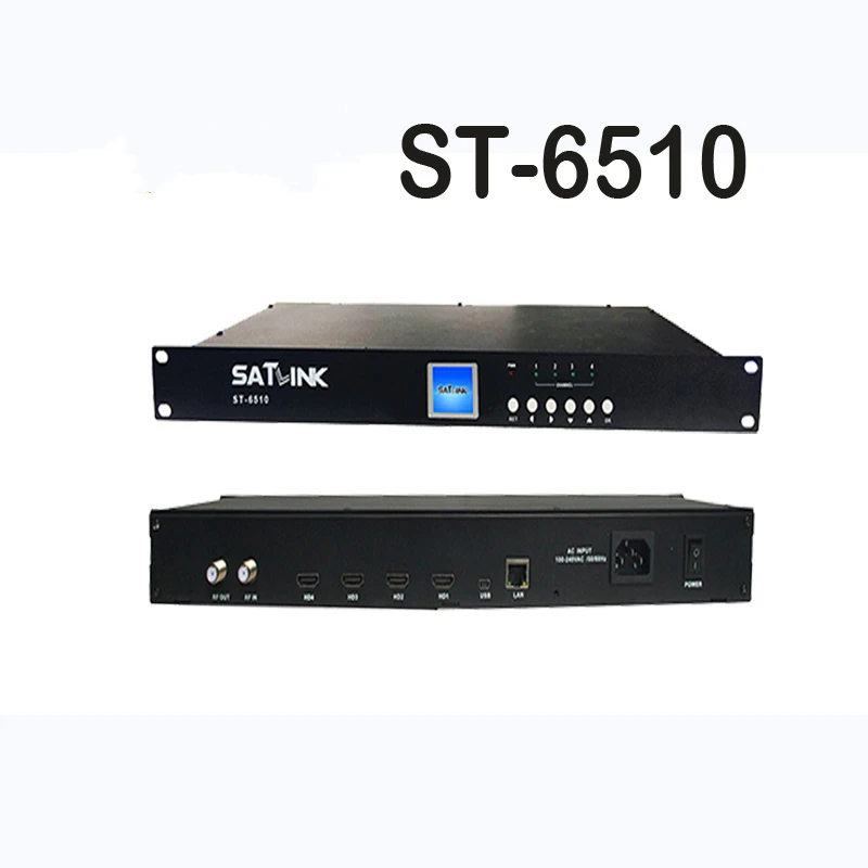 HD dvb t кодировщик модулятор 4 канала DVB T 1080P MPEG4 1 частоту до Satlink ST 6510|Теле- и