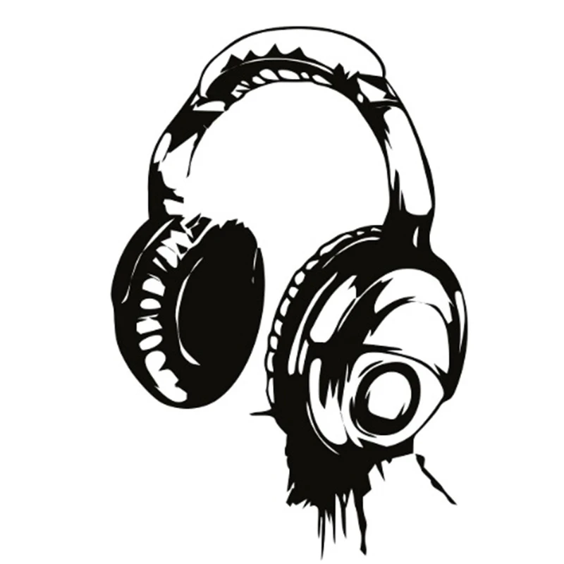 JEYL наушники музыка Dj наклейки на стену художественный дизайн настенные обои