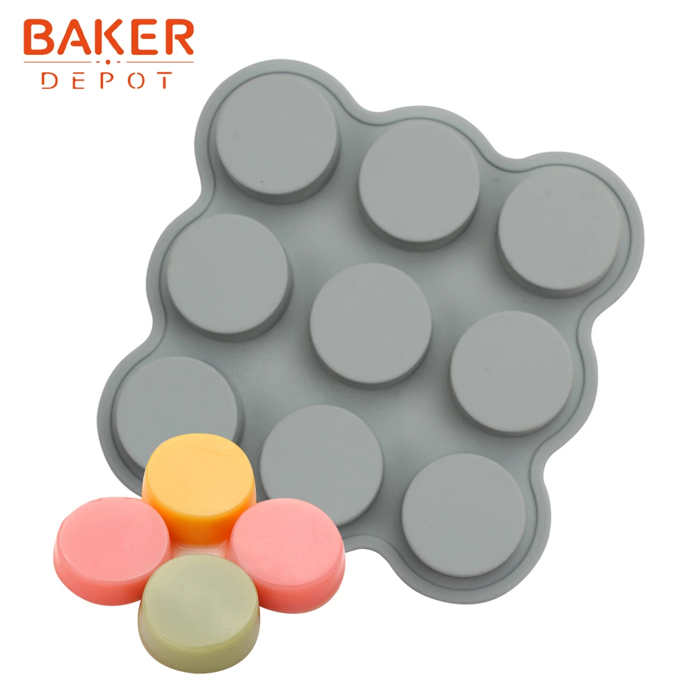 BAKER DEPOT круглая силиконовая форма для пирожных кондитерских изделий DIY мыло