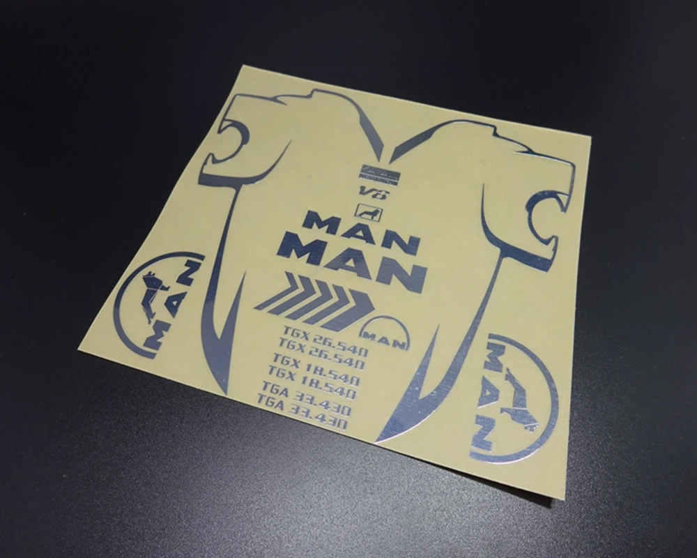 1/14 металлические наклейки с логотипом для трактора прицепа tamiya 1/14th scale rc 56325 56329