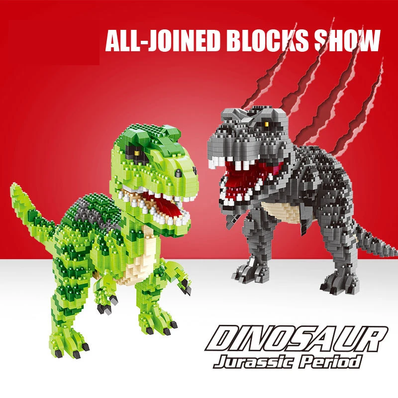 

Jurassic Dinosaur Diamond Building Block Mini Model Toy Tyrannosaurus Fast DIY Assembled Building Block Children's Toy Gift
