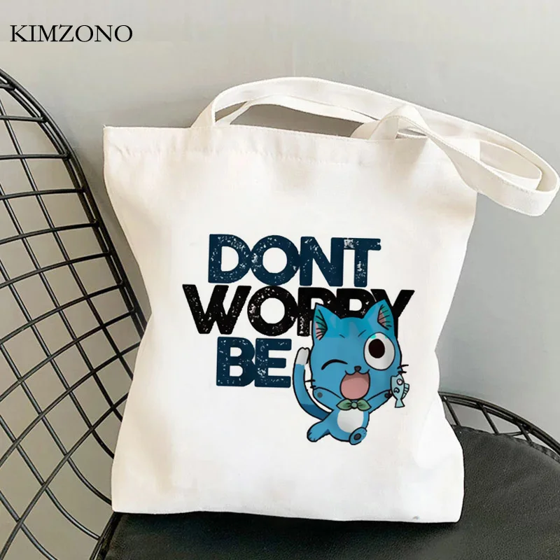 

Fairy Tail shopping bag cotton grocery reusable handbag bolsas de tela shopper bag bolsa compra sac cabas custom